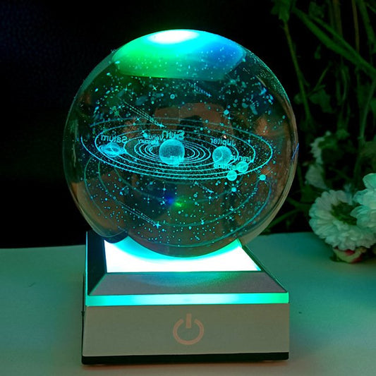 Lámpara Universo Esfera de Cristal LED - Hermosa Iluminación para tu Ambiente